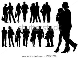 stock-vector-vector-drawing-of-a-man-and-a-woman-walking-101121799